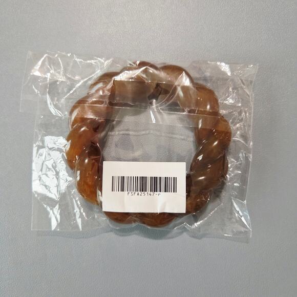 New Frasier Sterling Caramel Macchiato Braided Bangle Bracelet For Stacking - Picture 5 of 6